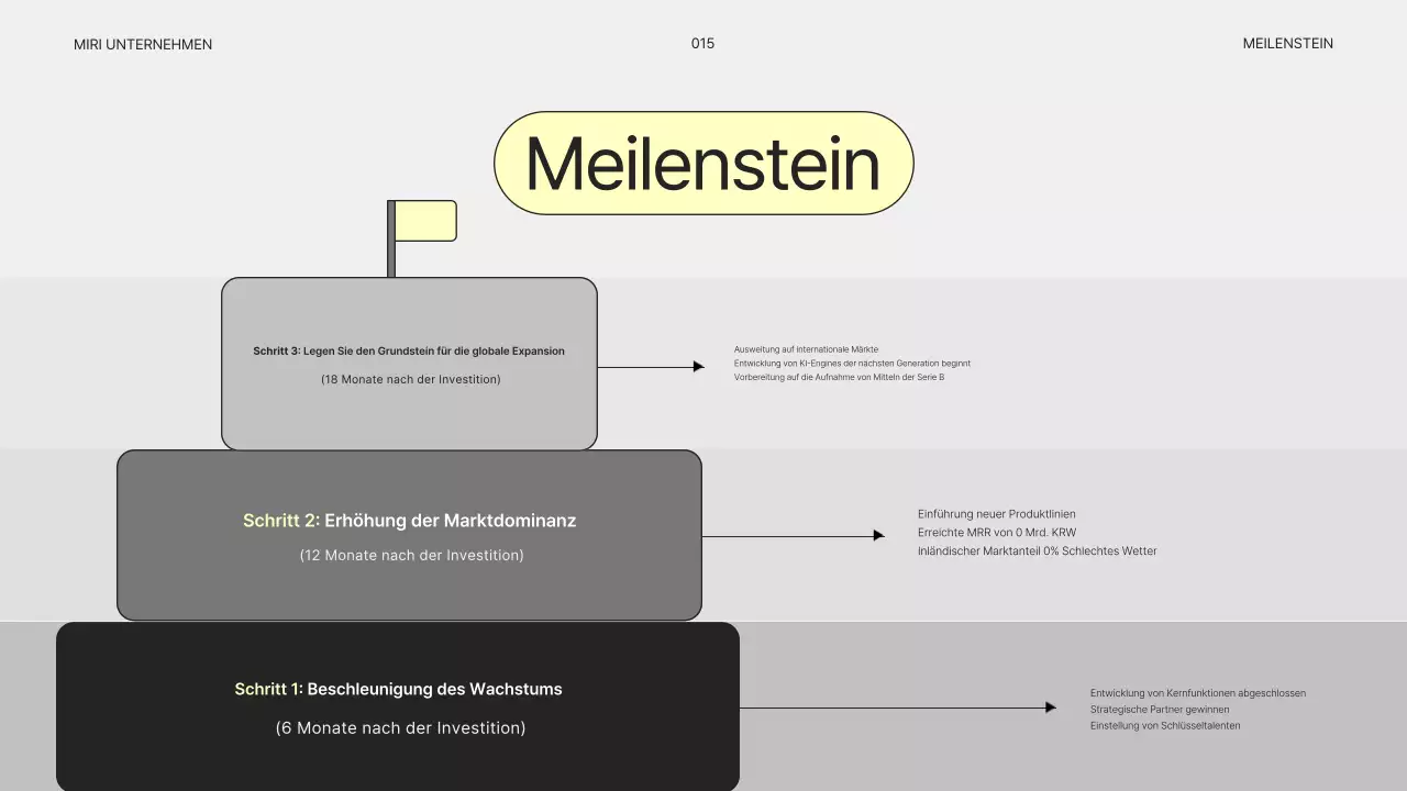 Einfacher grauer Geschäftsplan