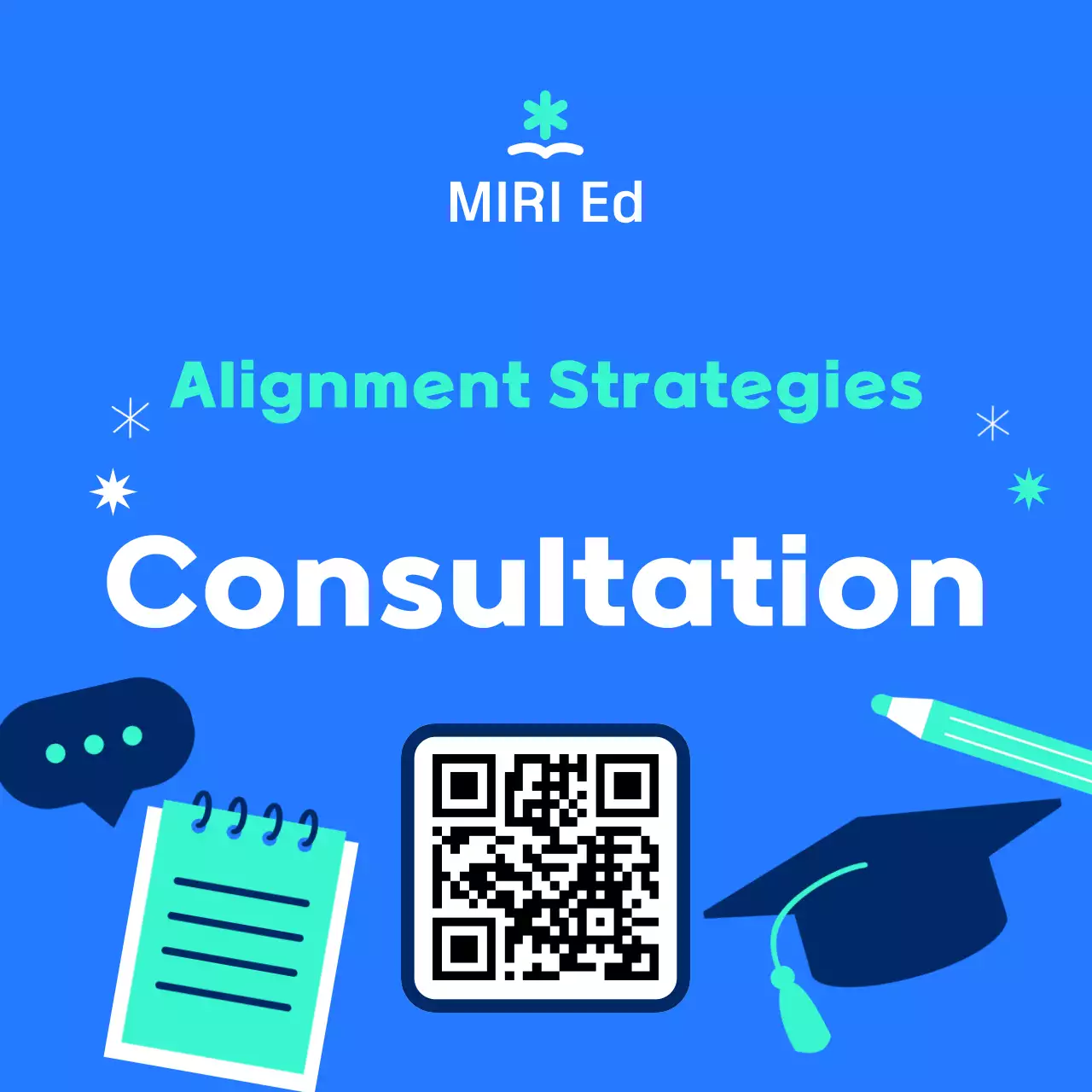 Blue Modern Education Advertisement