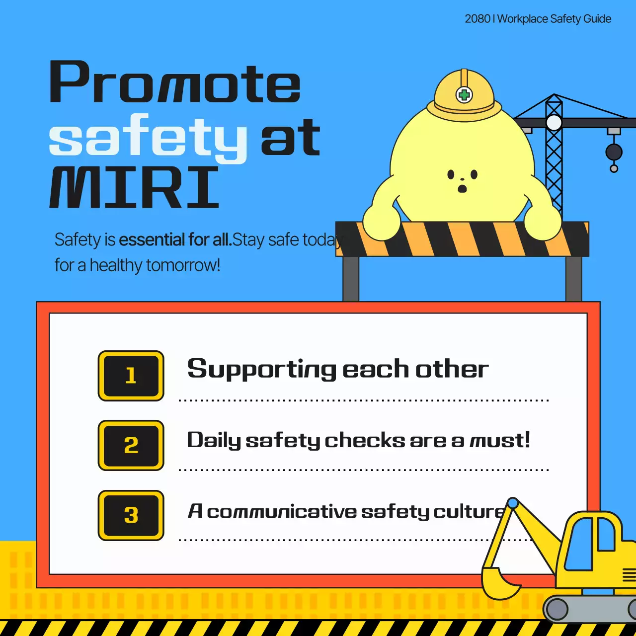 Guia de Segurança no Trabalho Fofo da Blue