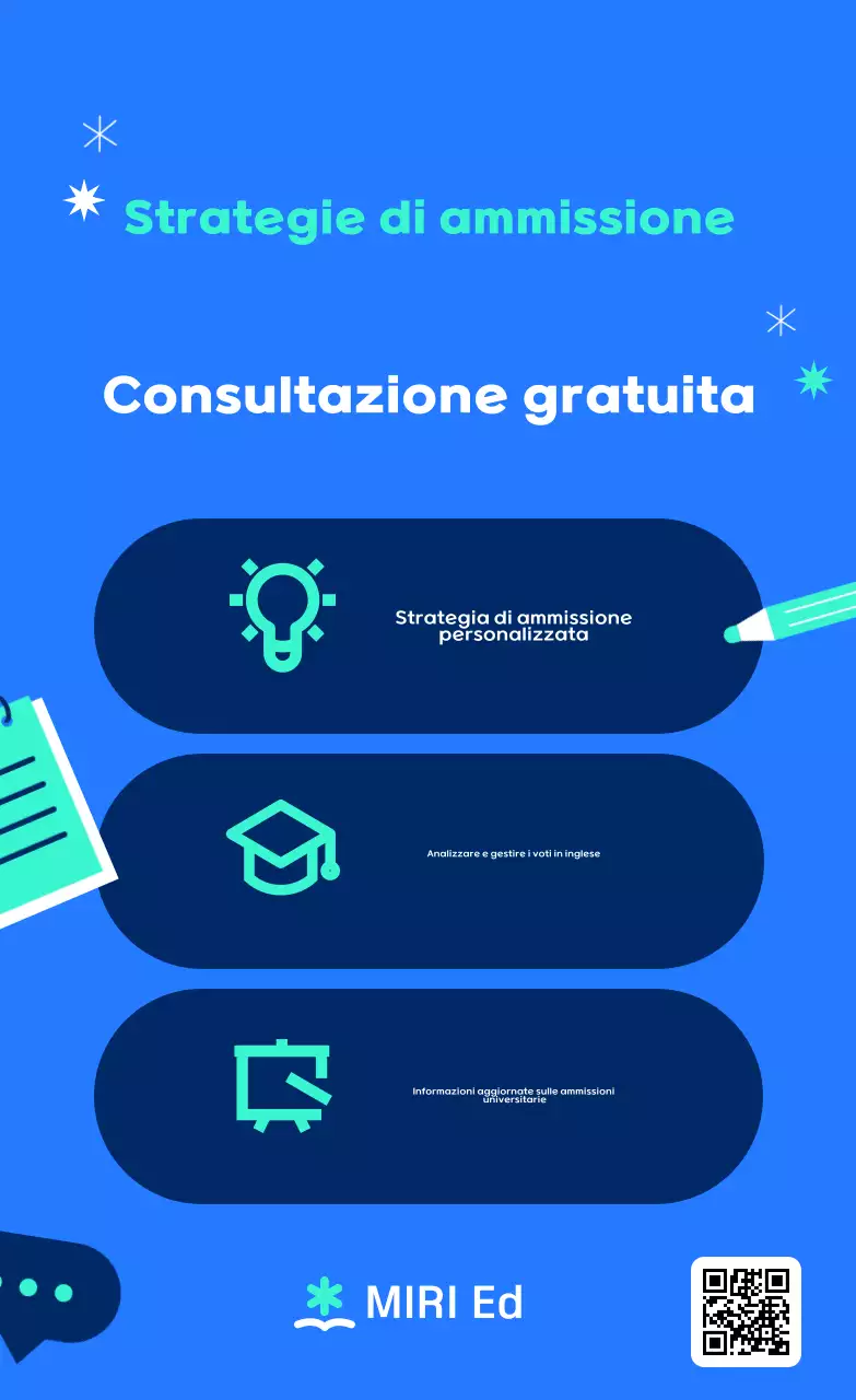 Promozione della consulenza educativa moderna blu