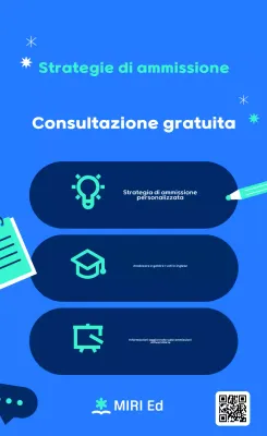 Promozione della consulenza educativa moderna blu