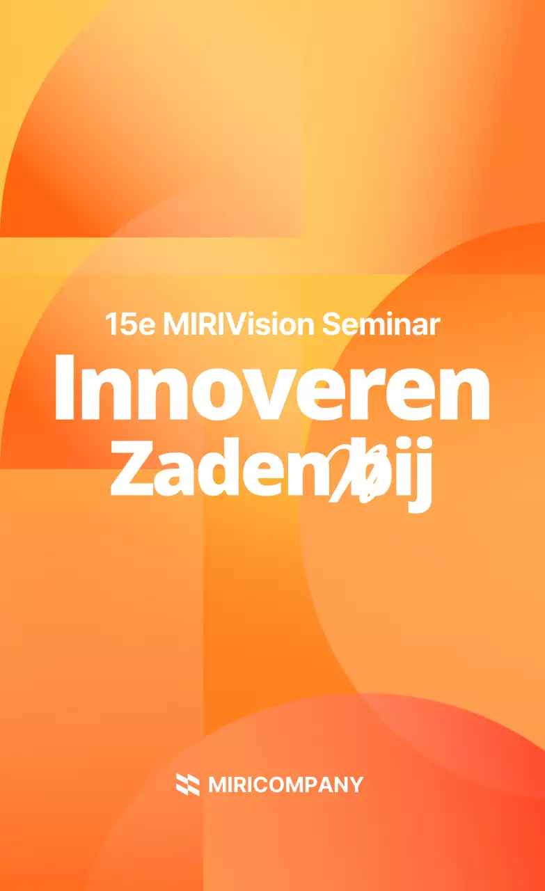 Oranje Moderne Seminargids