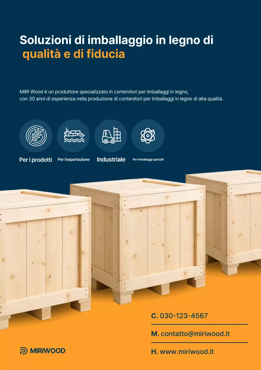 Pubblicità di imballaggio semplice arancione