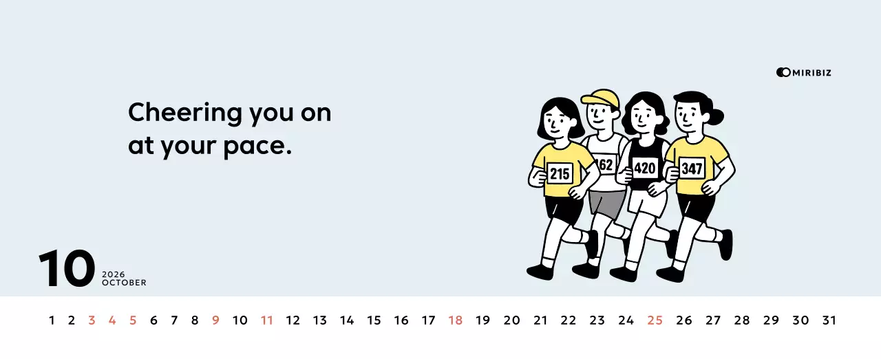 Yellow Simple Calendar Promotion