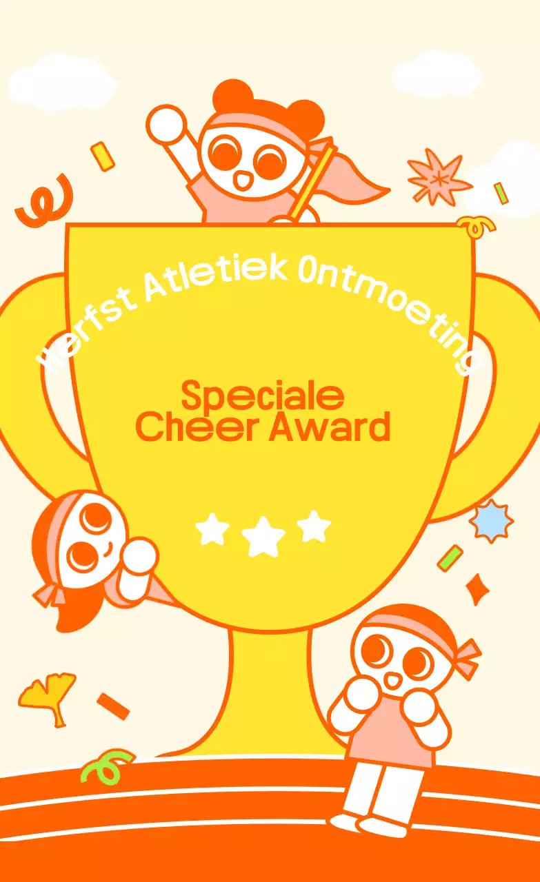 Prijs voor het Orange Baby Sportfestival