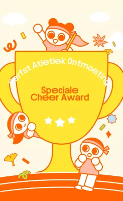 Prijs voor het Orange Baby Sportfestival