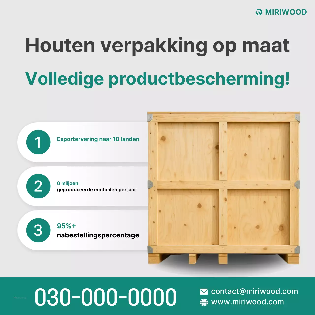 Promotie van groene, moderne verpakkingen