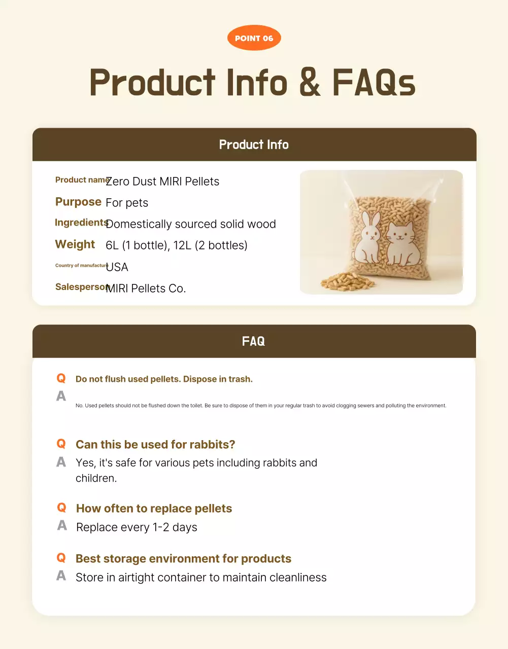 Orange Simple Pet Product Promotion