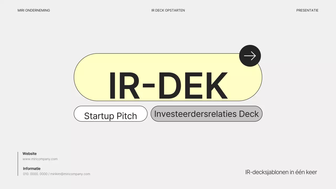 Eenvoudig grijs bedrijfsplan