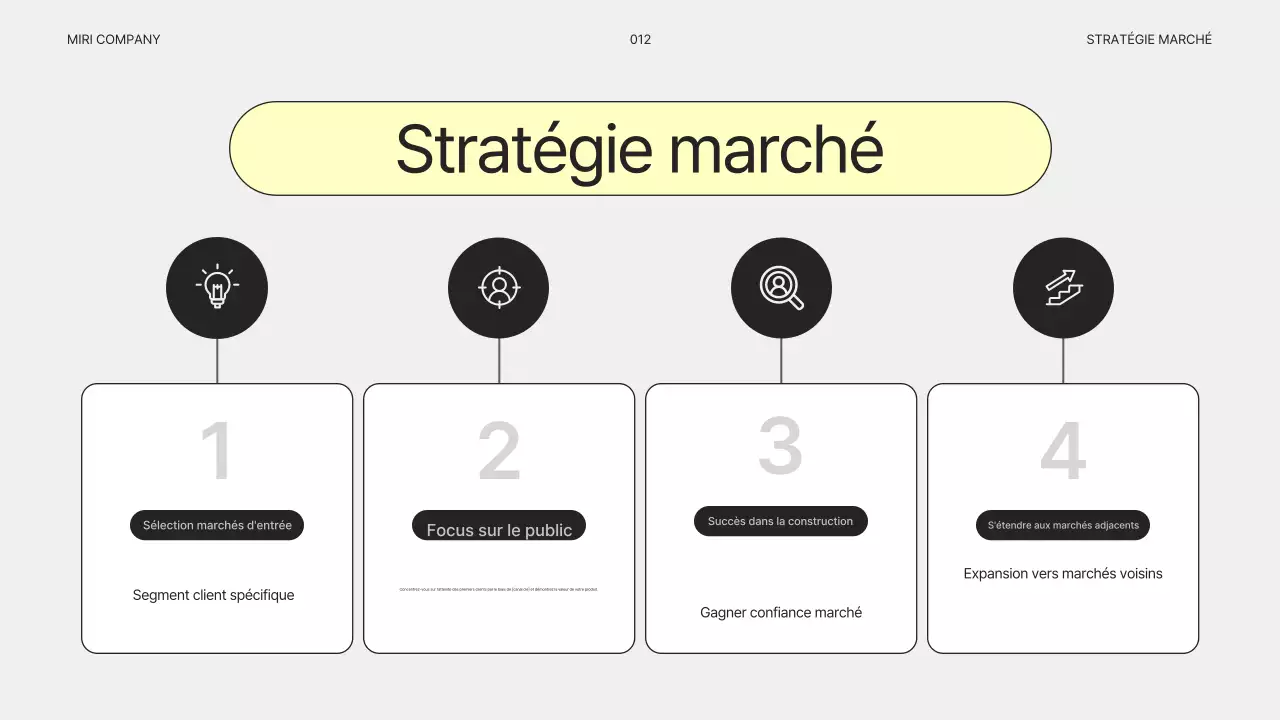 Plan d'affaires gris simple