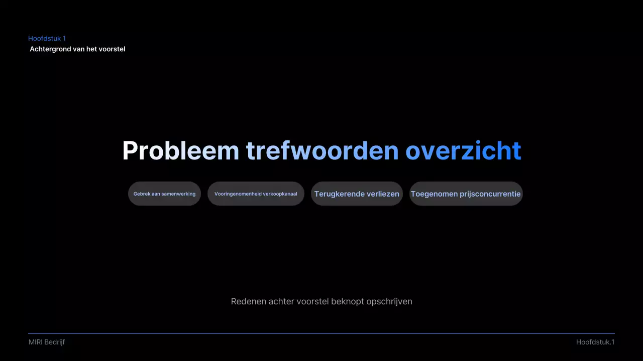 Voorstel voor een zwarte moderne zakelijke presentatie