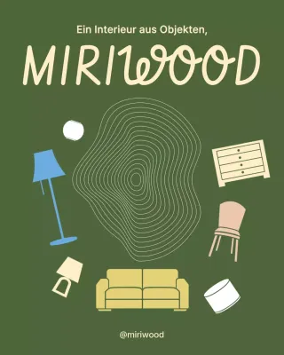 Khaki Minimalistische Inneneinrichtungsanzeige