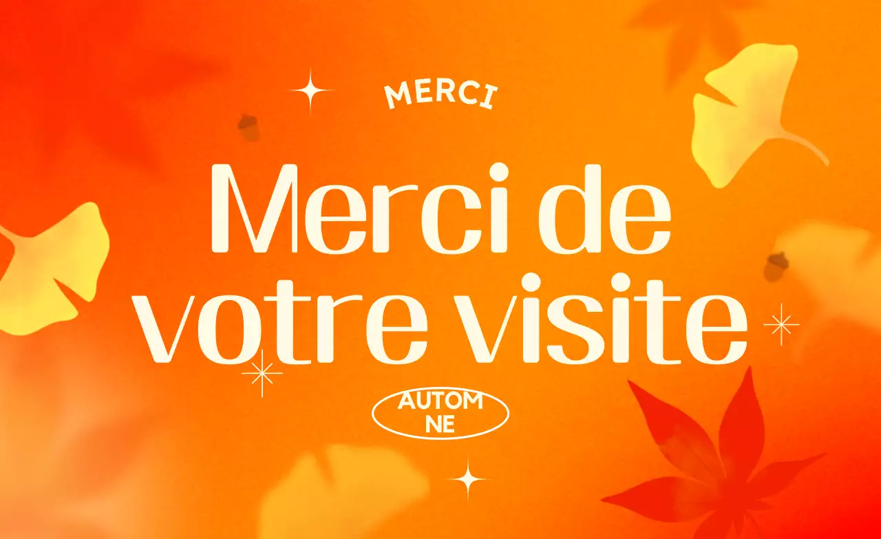 Orange Pop Automne Gratitude