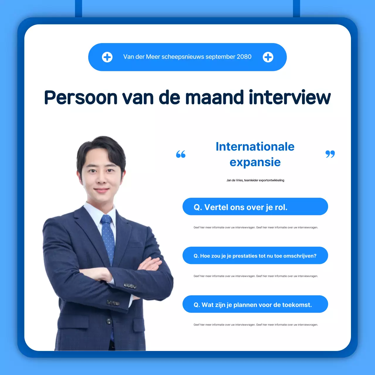 Hemelsblauw schattig nieuws uit de maritieme industrie