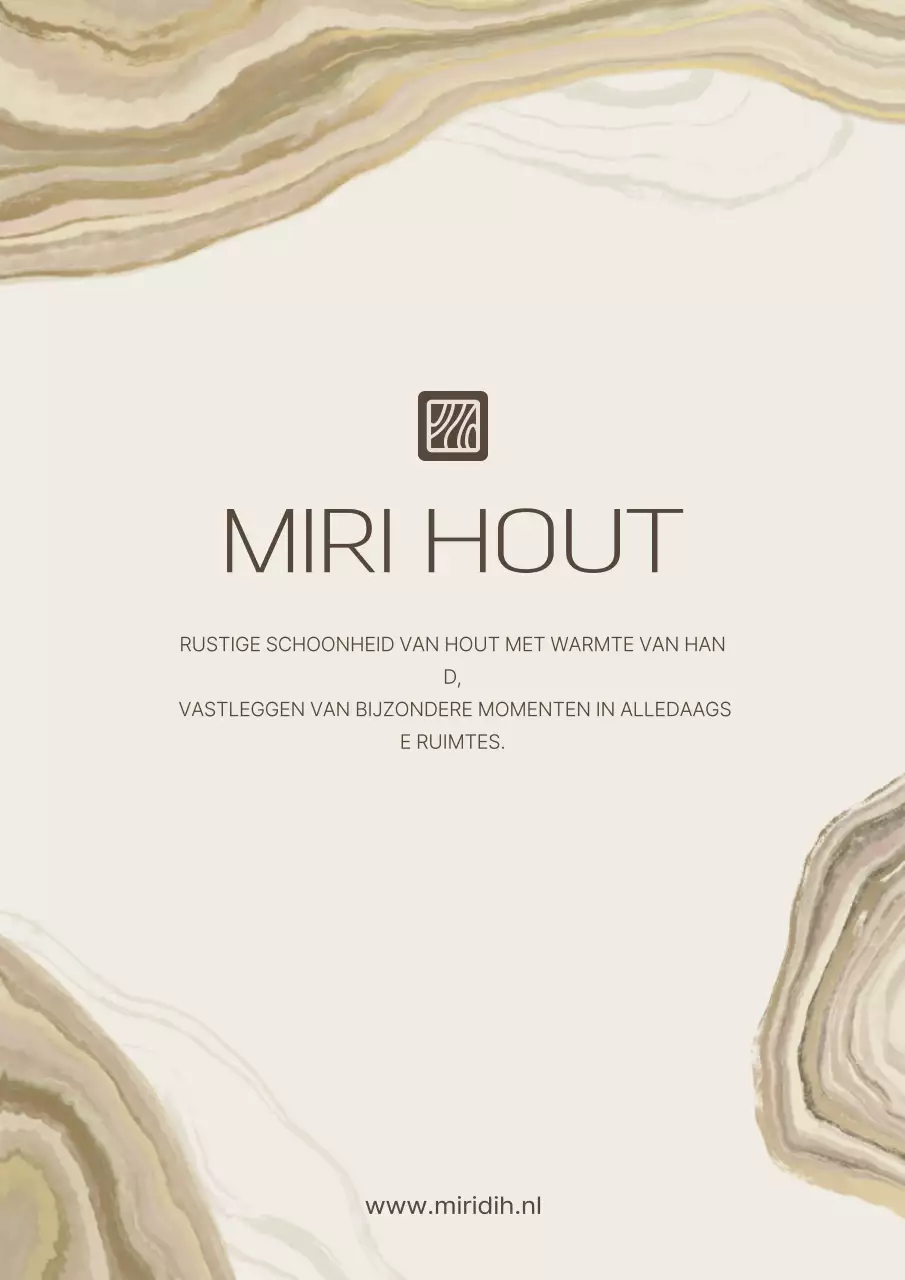 Beige Minimalistische Houtbewerking Advertentie