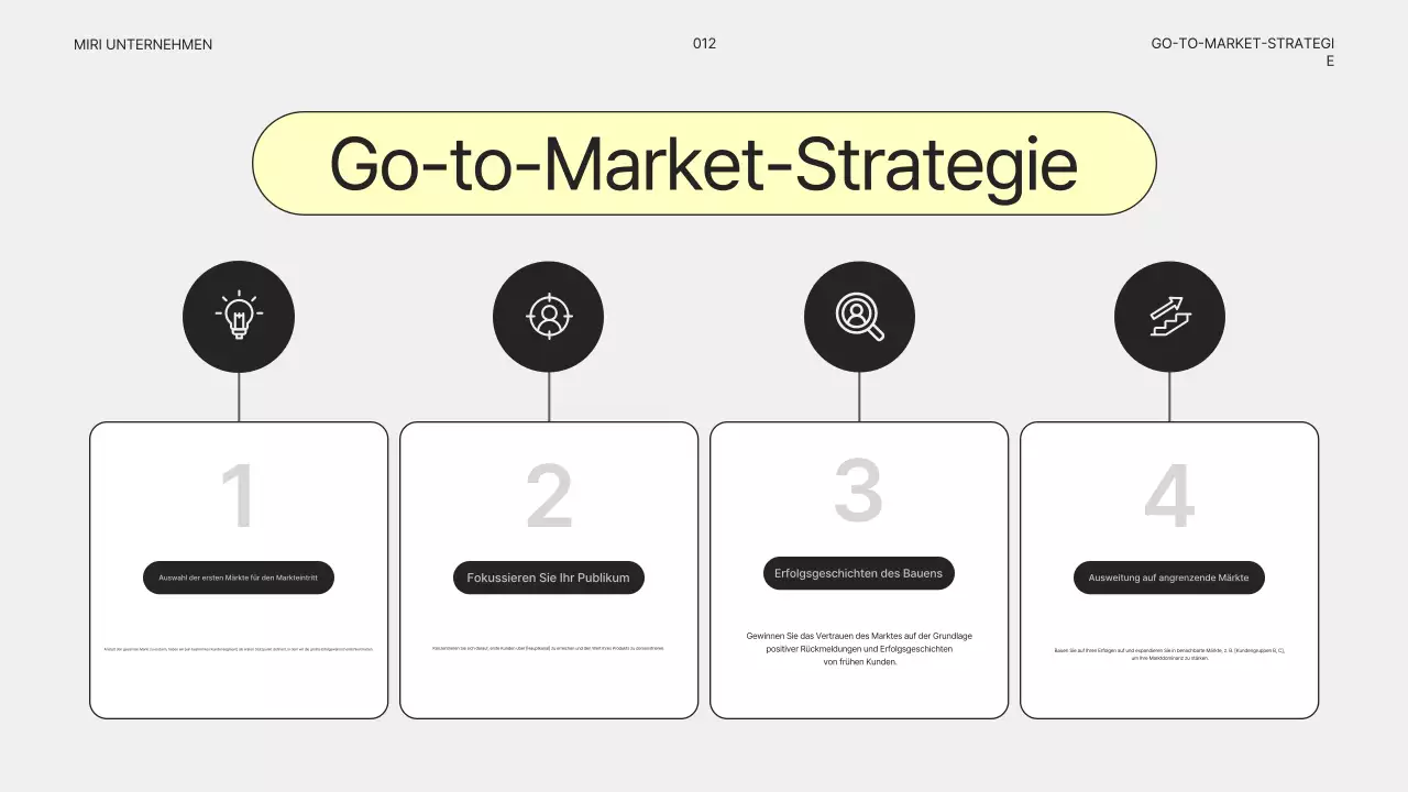 Einfacher grauer Geschäftsplan