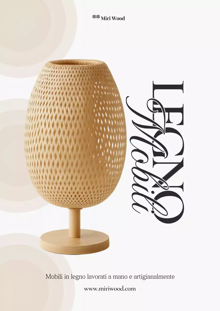 Mostra di mobili semplici beige