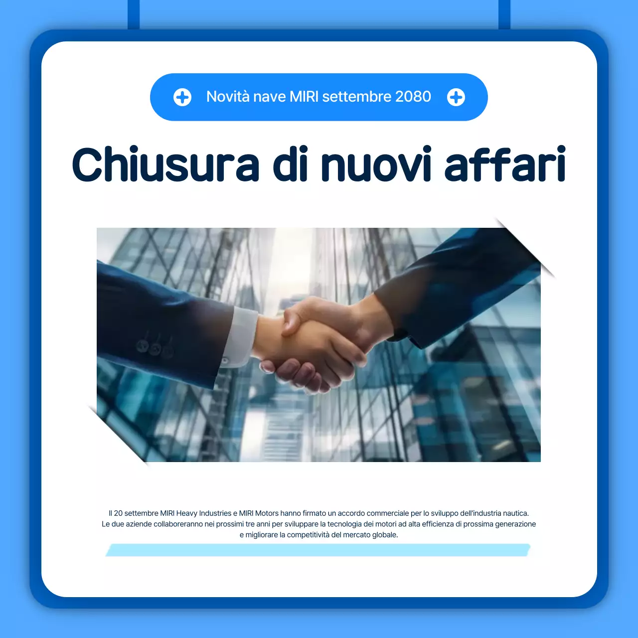 Notizie del settore marittimo blu cielo