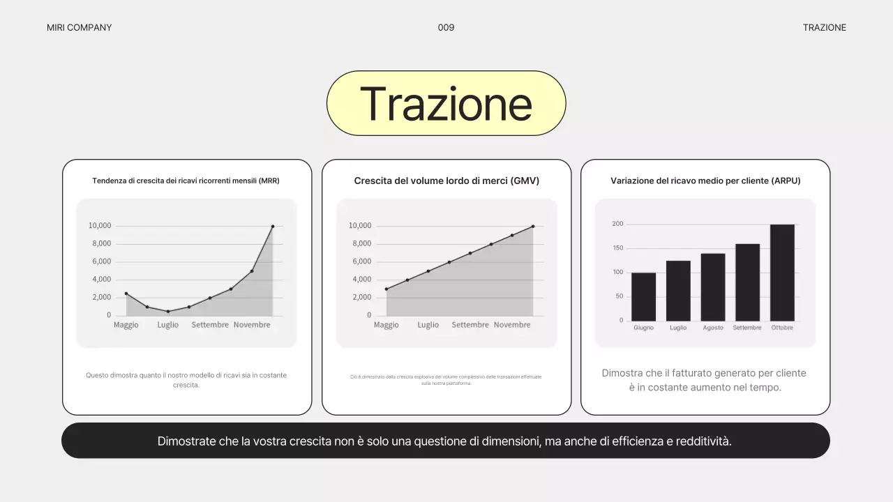 Piano aziendale semplice e grigio