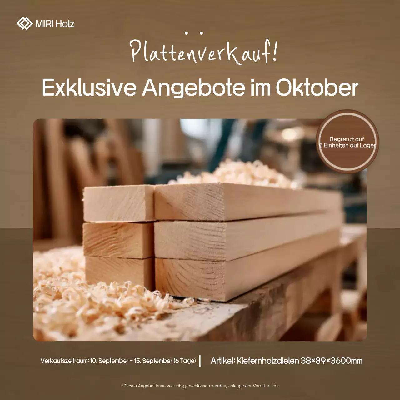 Braun Basic Holz Sale