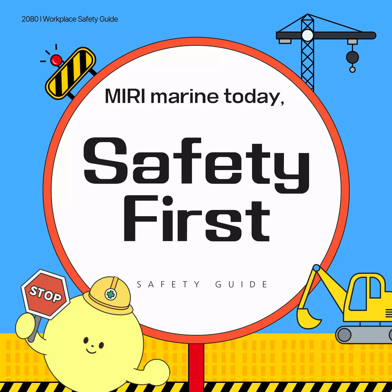 Guia de Segurança no Trabalho Fofo da Blue