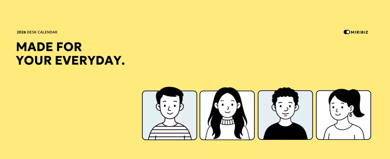 Yellow Simple Calendar Promotion