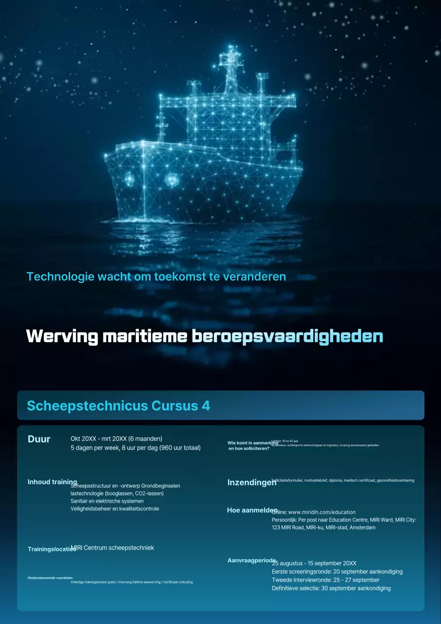 Blue Modern Education Recruitment