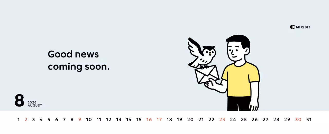 Yellow Simple Calendar Promotion