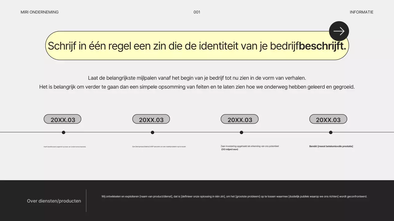 Eenvoudig grijs bedrijfsplan
