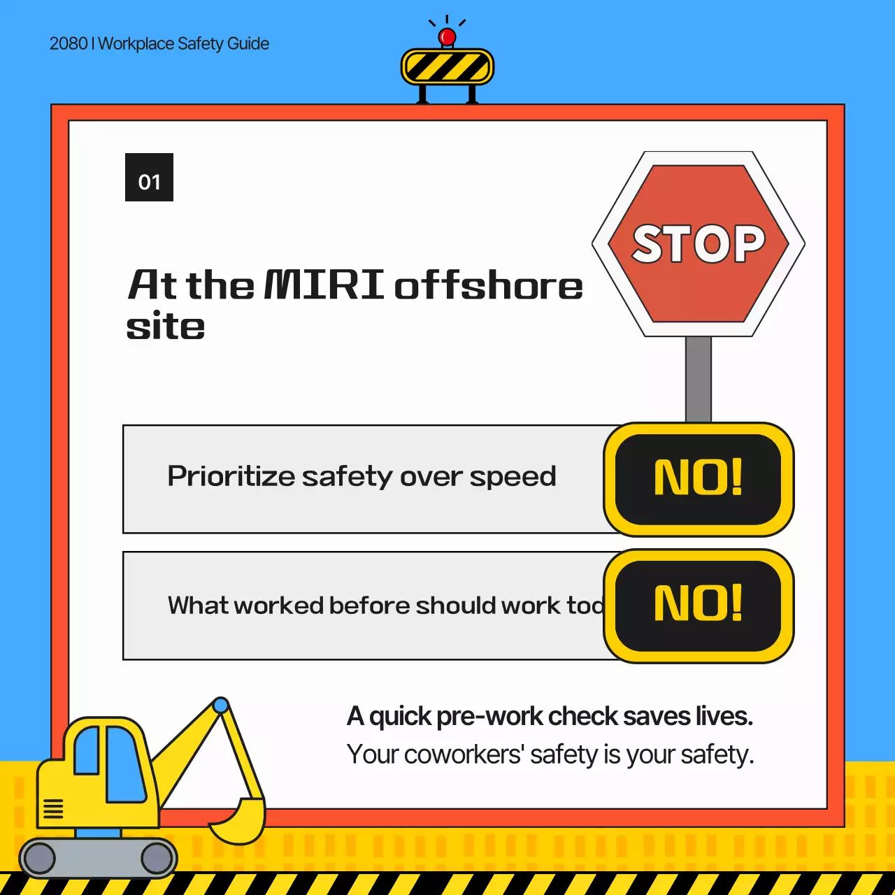 Guia de Segurança no Trabalho Fofo da Blue