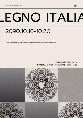 Promozione di semplici prodotti in legno color beige