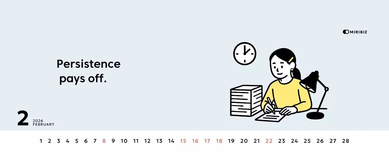 Yellow Simple Calendar Promotion