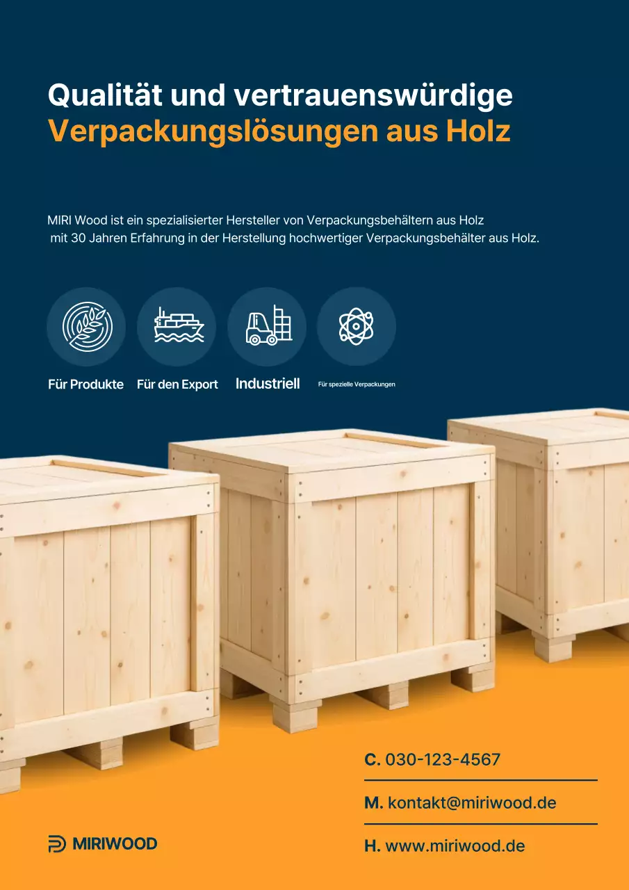 Orange Simple Packaging Werbung