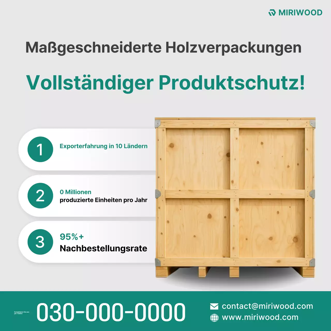 Grüne, moderne Verpackungswerbung