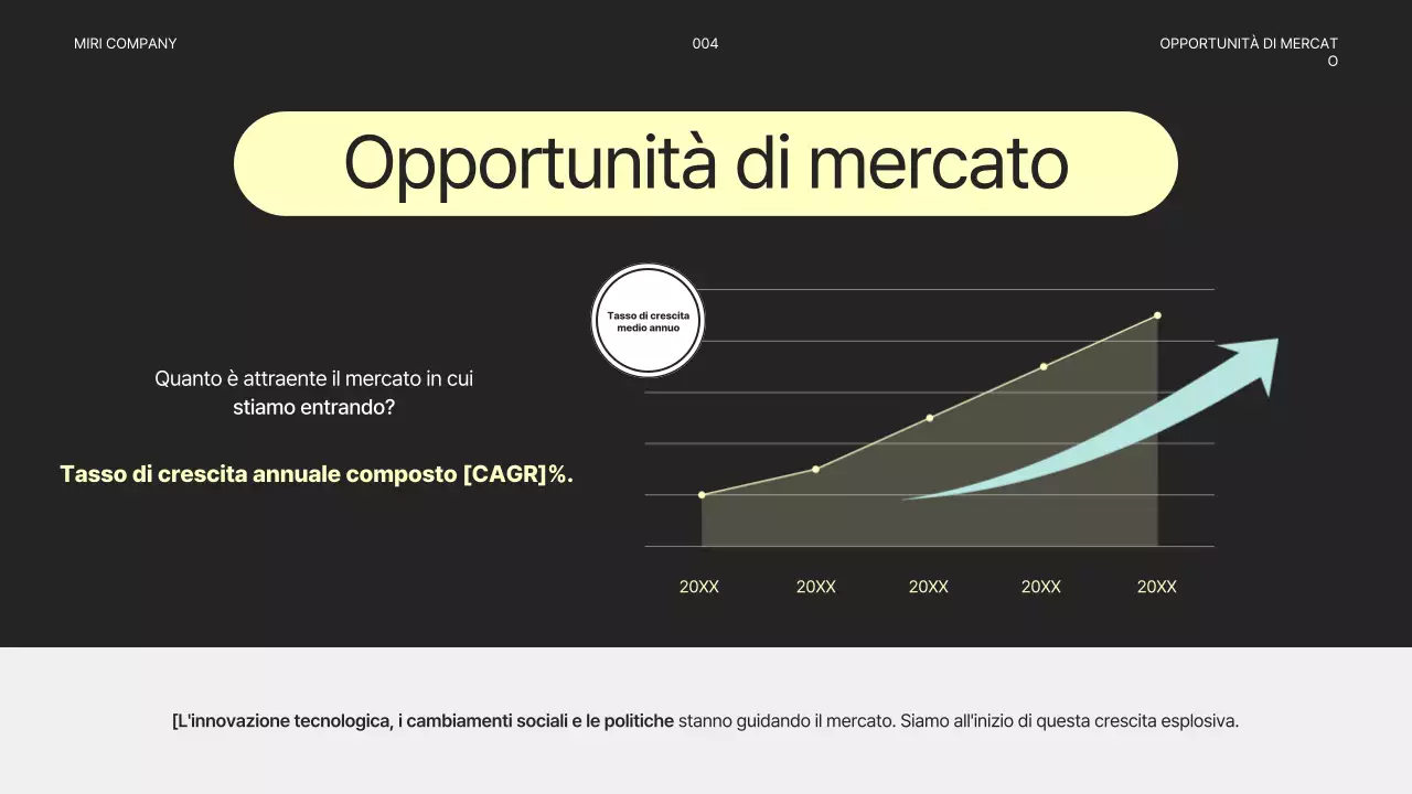 Piano aziendale semplice e grigio