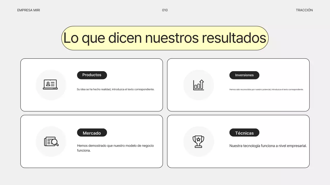Plan de negocios gris simple