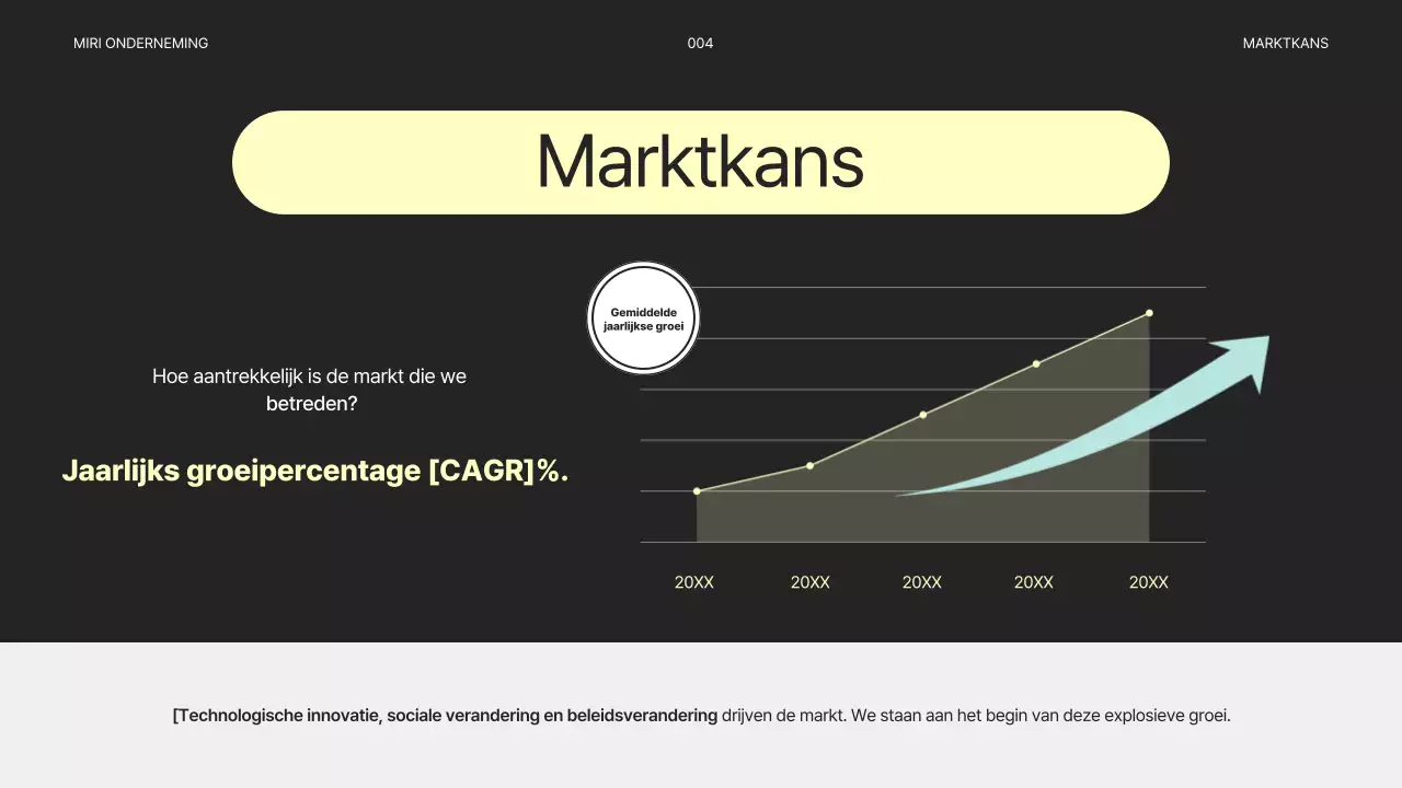 Eenvoudig grijs bedrijfsplan