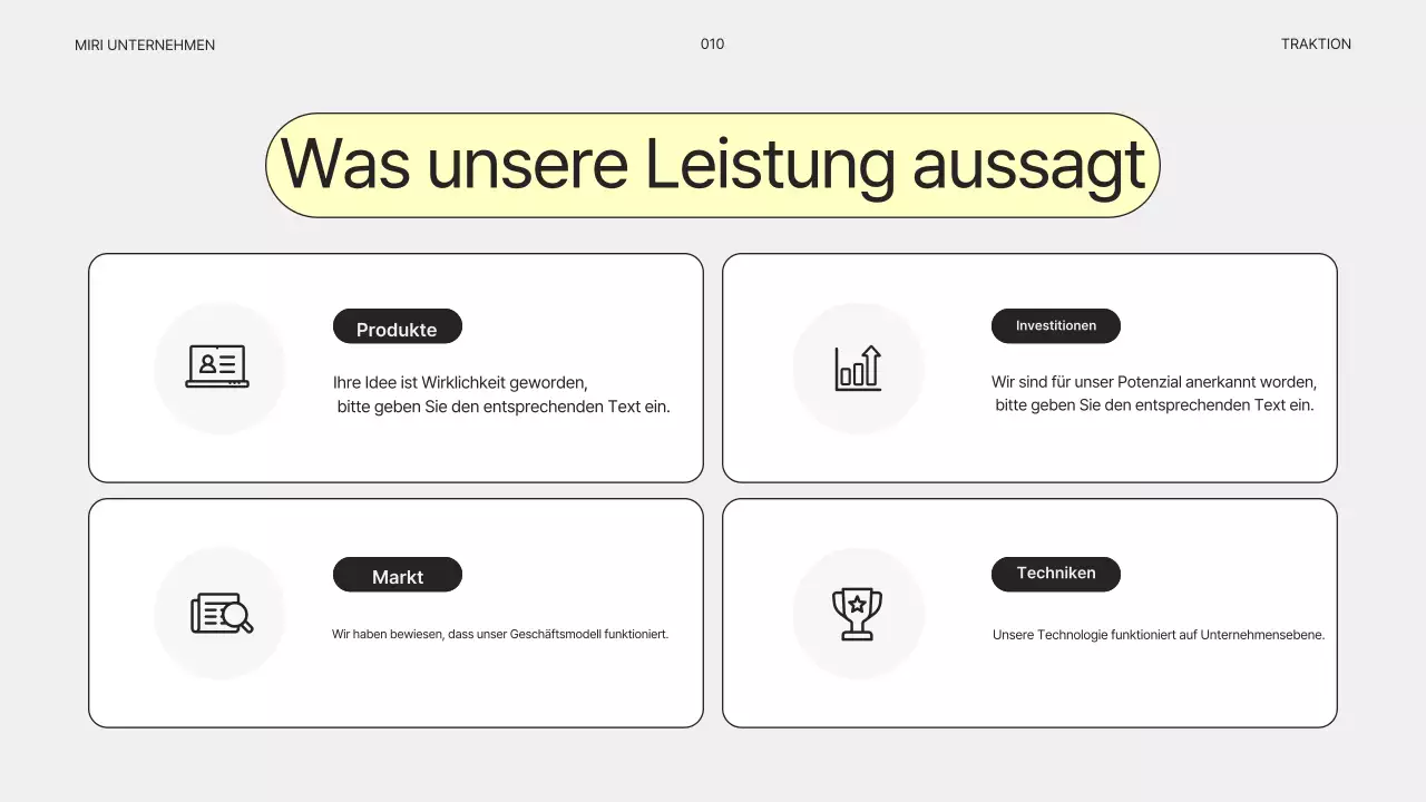 Einfacher grauer Geschäftsplan