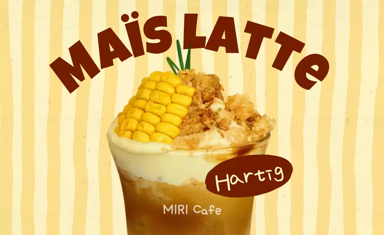 Beige Retro Café Menu Promotie