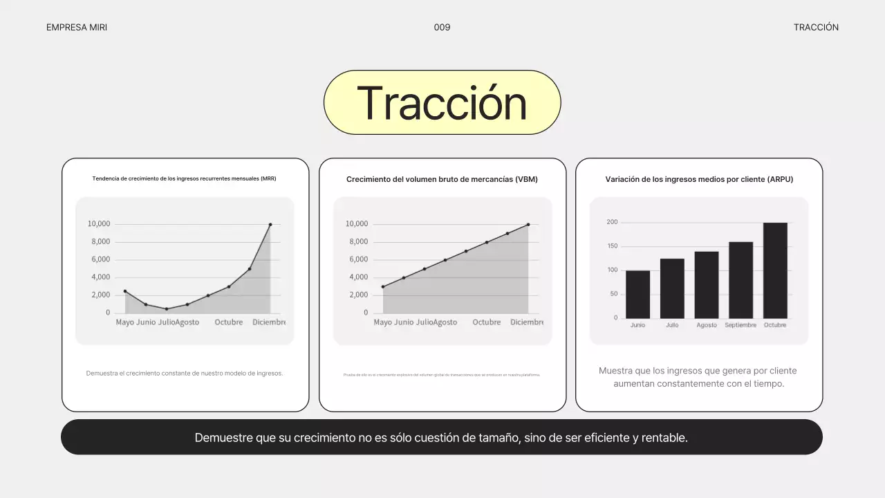Plan de negocios gris simple