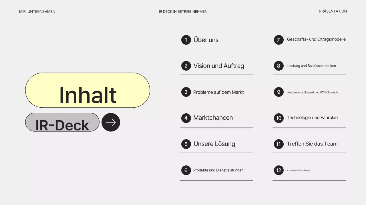 Einfacher grauer Geschäftsplan