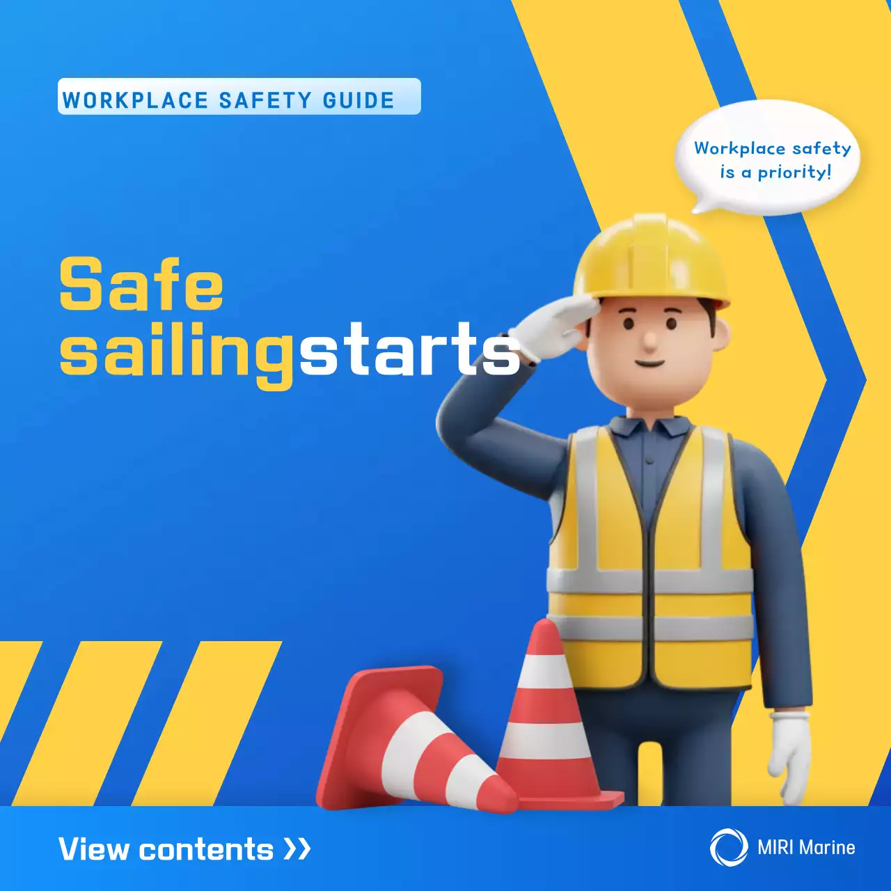 Blue Simple Safety Training Guide