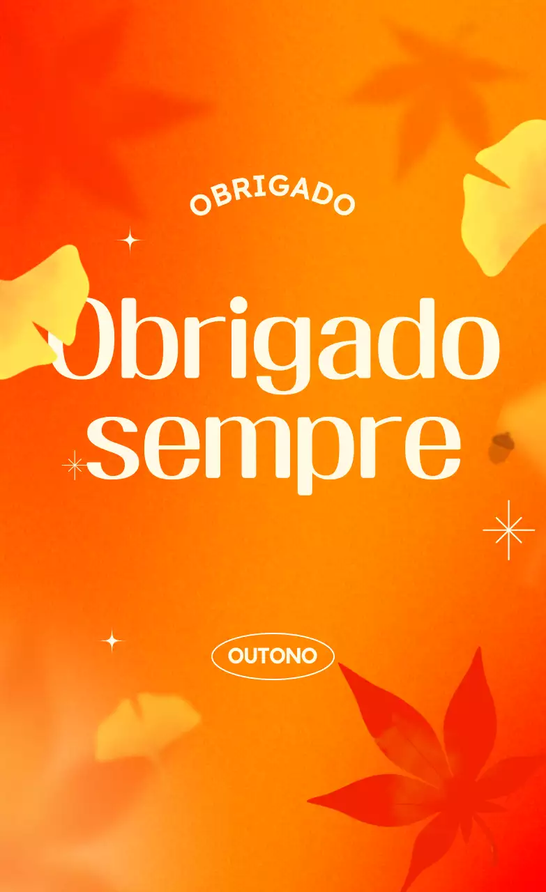 Evento de Gratidão Simples Laranja