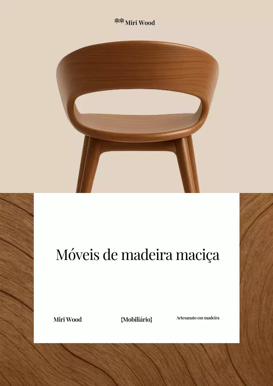 Anúncio de móveis modernos bege