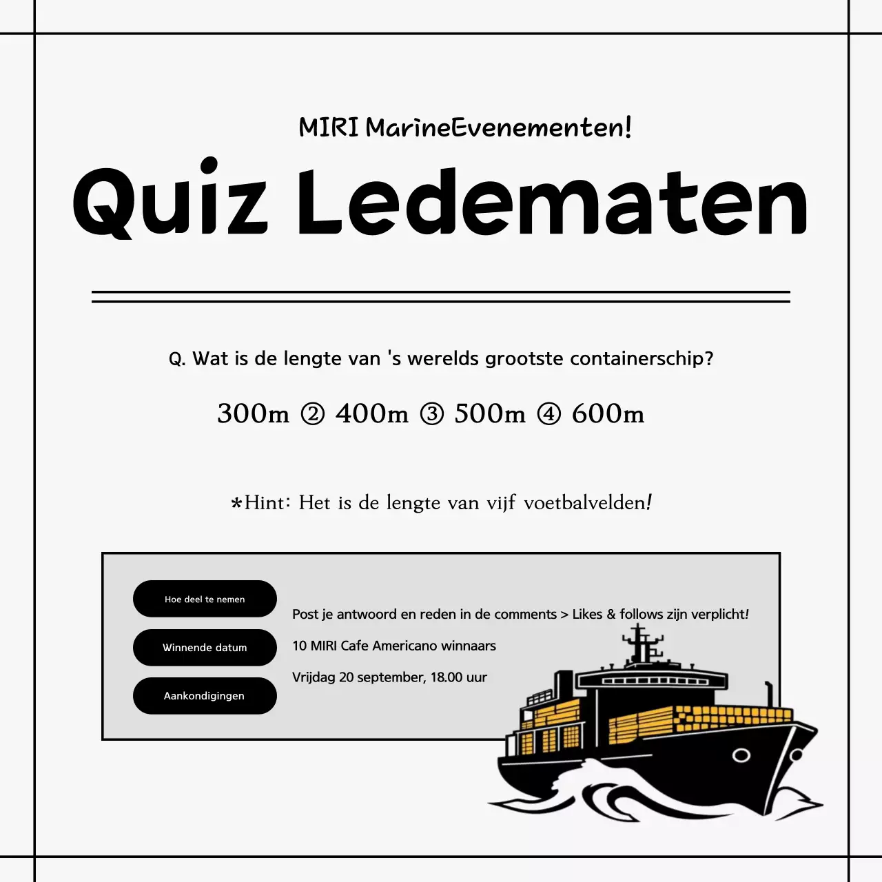 White Simple Quiz-evenement