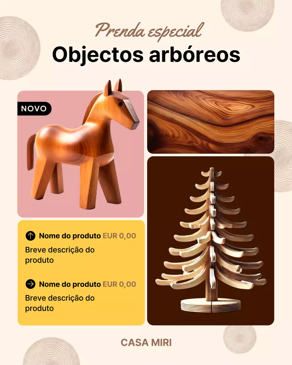 Promoção de produtos de interiores modernos em bege