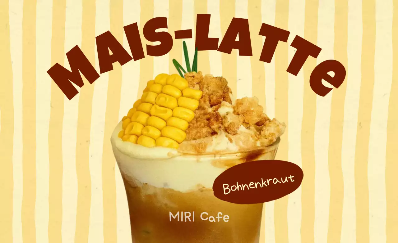 Beige Retro Café Menü-Aktion