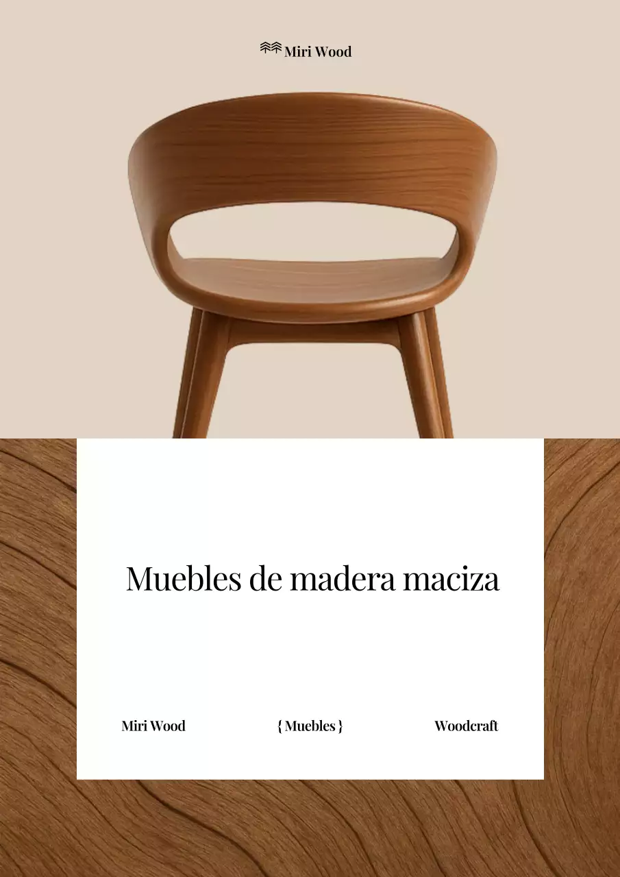 Anuncio de muebles modernos beige