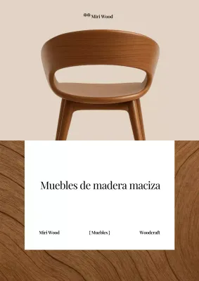Anuncio de muebles modernos beige