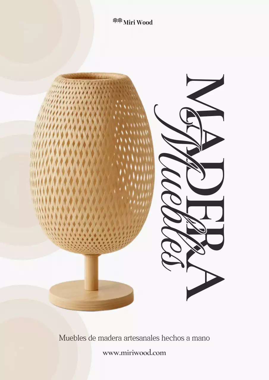 Exposición de muebles sencillos beige